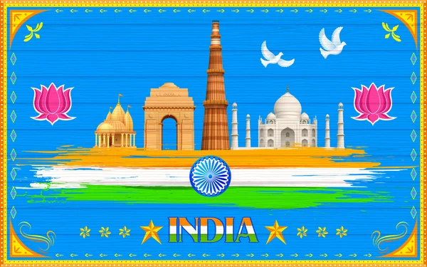 Indien bakgrund — Stock vektor