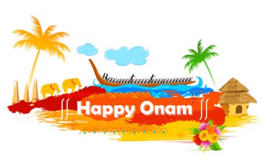 Kerla Onam üzerinde tekne yarışı