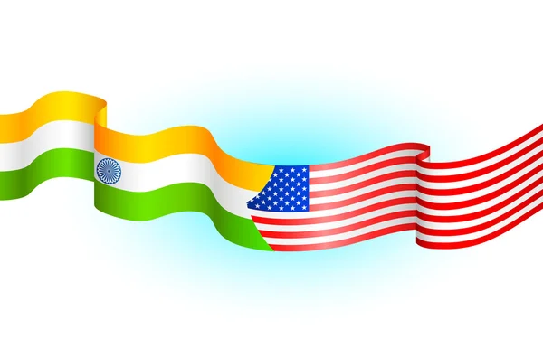 Relaciones India-América — Vector de stock