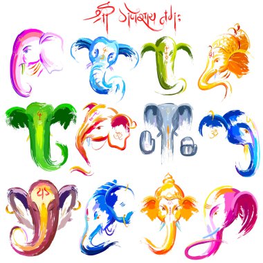 Lord Ganesha boya tarzı