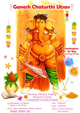 Ganesh Chaturthi olay rekabet afiş