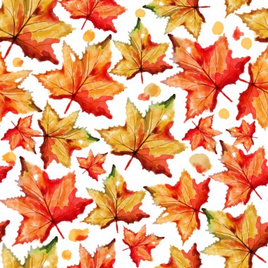 Çiçeksiz suluboya desen