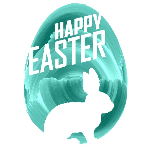 复活节兔子上水彩背景 — 图库矢量图片