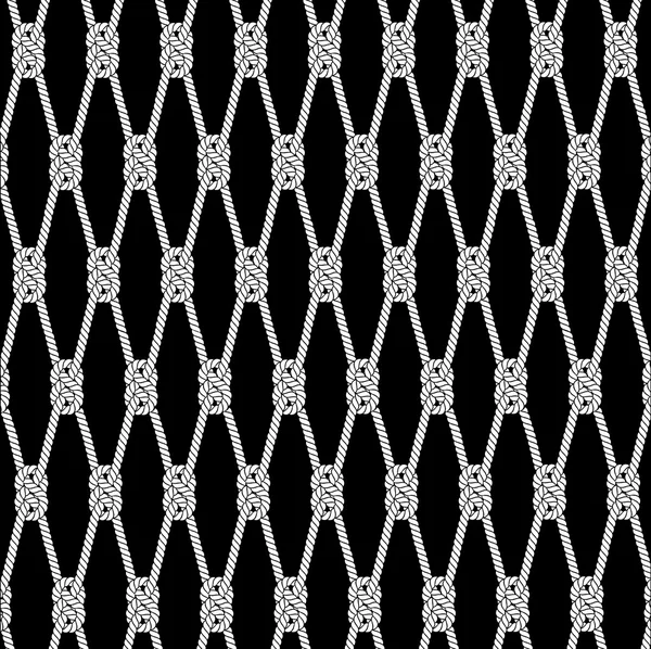 Structuur van een achtergrond van een touw-netwerk — Stockvector