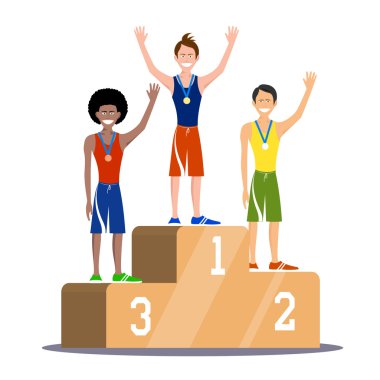 Şampiyonlar Olimpiyat tribune, bir örnek üzerinde. 