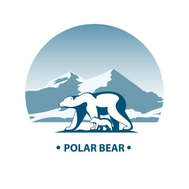 Küçük ayı yavrusu çizimi ile kutup ayısı