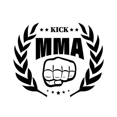 Defne çelengi vektörü illus arasında dövüş sanatının simgesi.