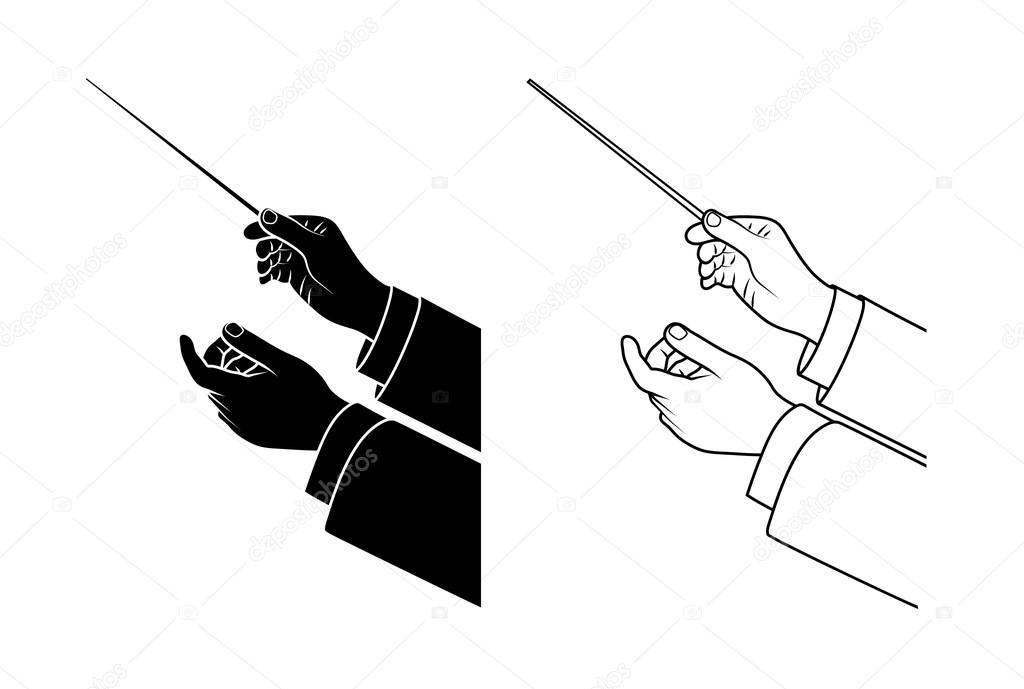 hand drawing conductor