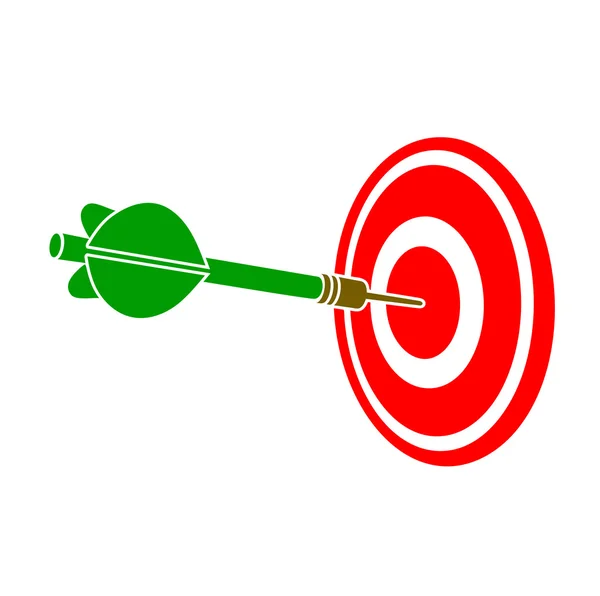 Darts dart in a target — Stock Vector