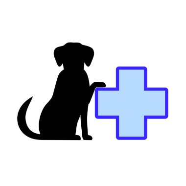 Veteriner ilaçları evde beslenen hayvan sembolü