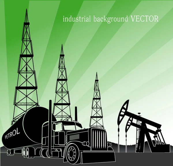 Industriální pozadí — Stockový vektor