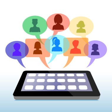 Sosyal ağlar iletişim insanlar Internet