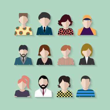 Renkli simgeler insanlar