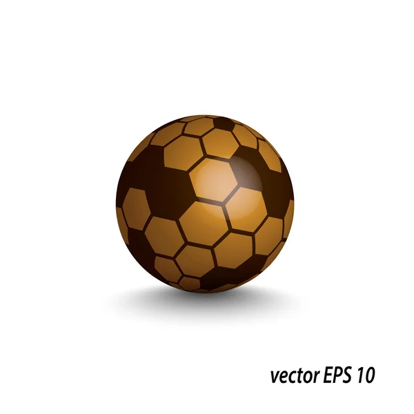 Esfera brillante abstracta — Vector de stock