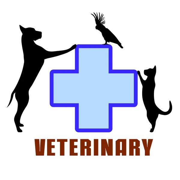 Symbol of veterinary medicine — Stock Vector