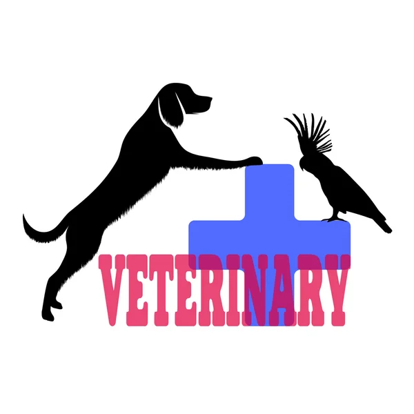 Symbol veterinárního lékařství — Stockový vektor
