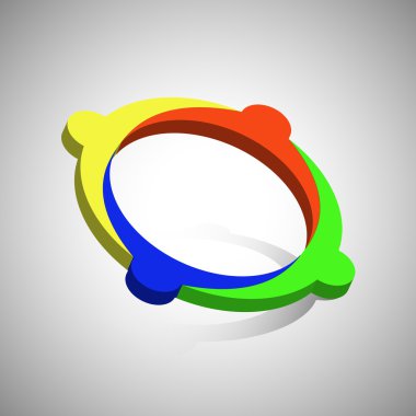 İş takım sosyal ağ. Ekip çalışması iconvector.