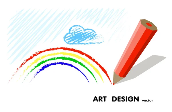 Kresba tužkou. umění design — Stockový vektor