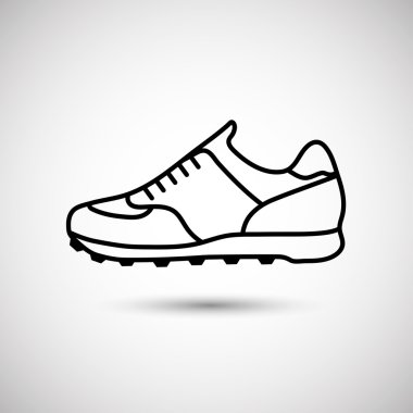Icon sports shoes clipart