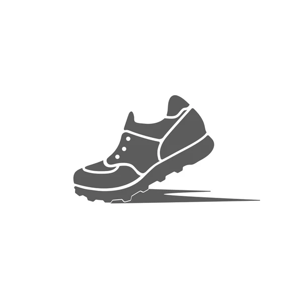 Sepatu olahraga ikon dari dinamika - Stok Vektor