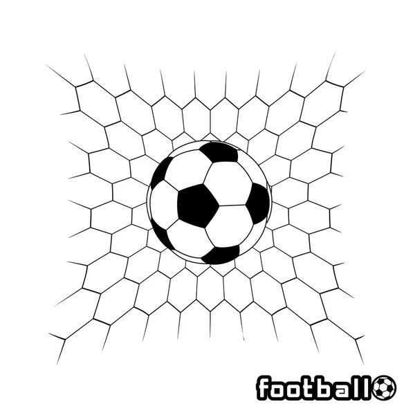 Ball in a grid of gate — Stock vektor