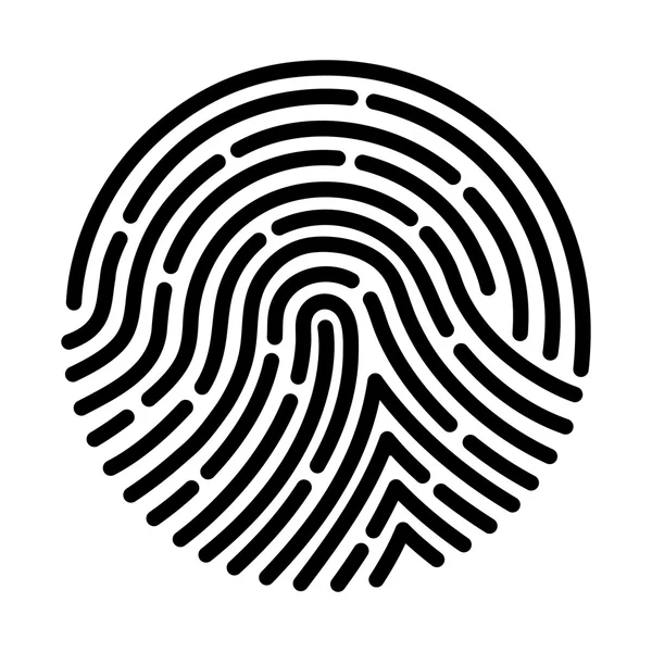 Fingerprint scan — Stock Vector