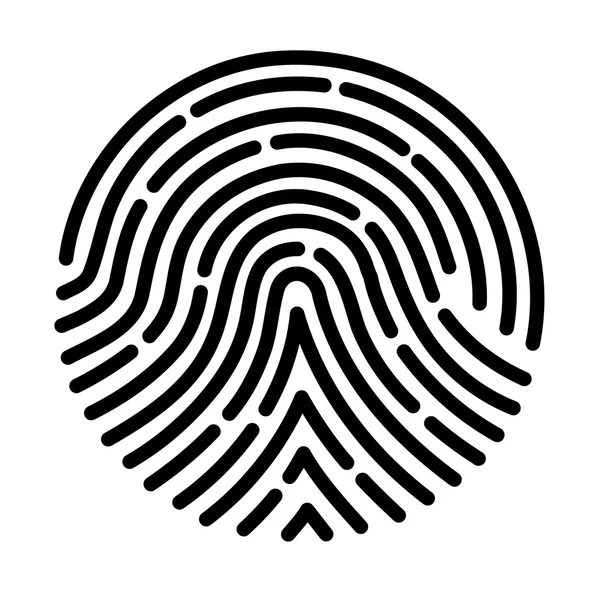 Fingerprint scan — Stock Vector
