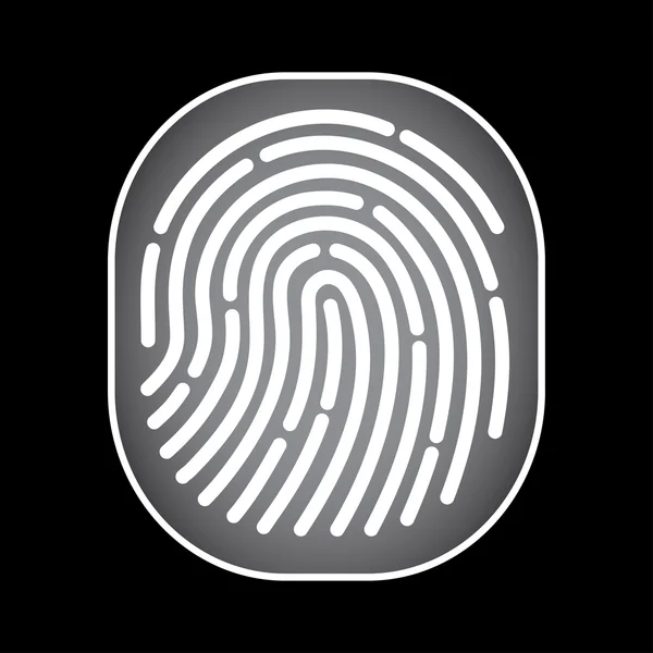 Fingerprint scan — Stock Vector