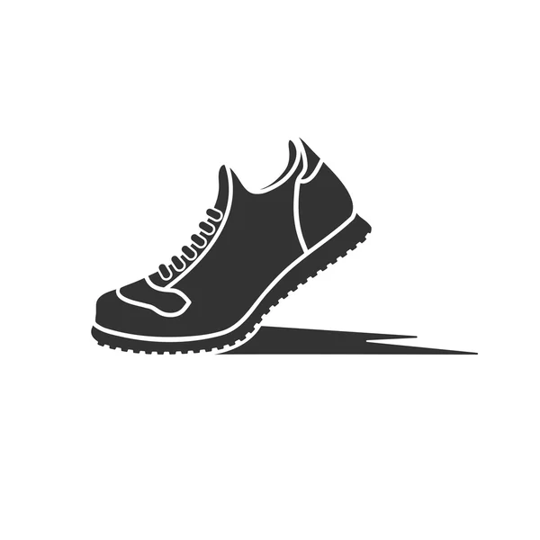 Pictogram sport schoenen van de dynamiek — Stockvector