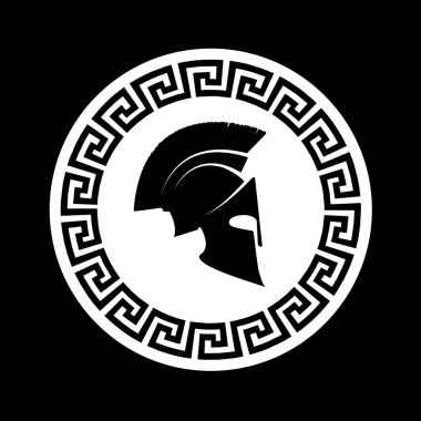 icon a Spartan helmet  clipart