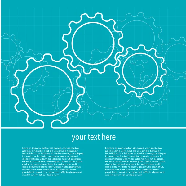 Technological background from gears — Stock Vector