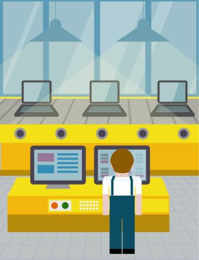 Hatta bilgisayarlar Meclisi. düz stil