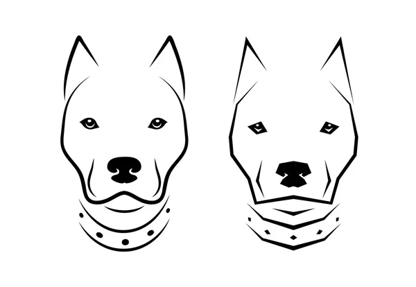 Bozal de un perro de combate — Archivo Imágenes Vectoriales