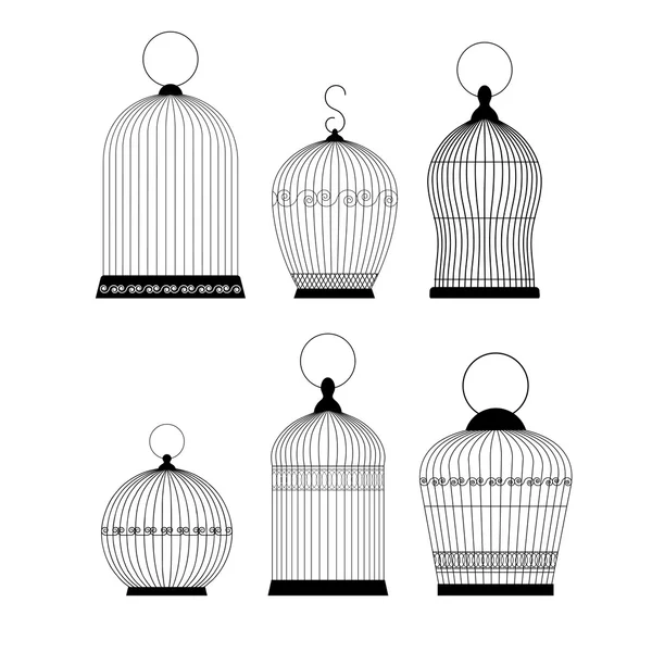 Cage pour oiseaux — Image vectorielle