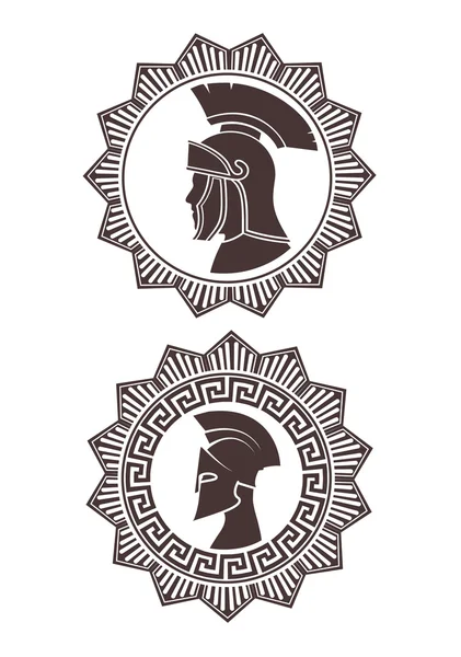 Ikone römischer Soldat, Auszeichnungstyp eines Sterns — Stockvektor