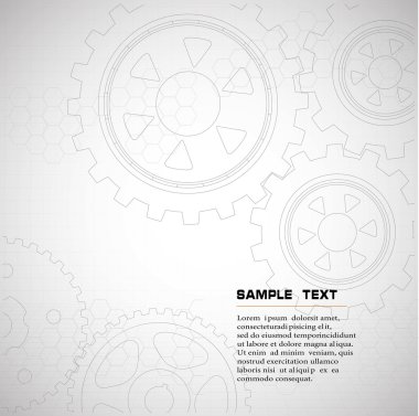 Gears'ı üzerinden çizim teknik .background