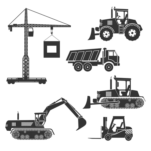 Equipamento de construção de um ícone — Vetor de Stock