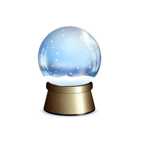 Christmas speelgoed sneeuw globe — Stockvector