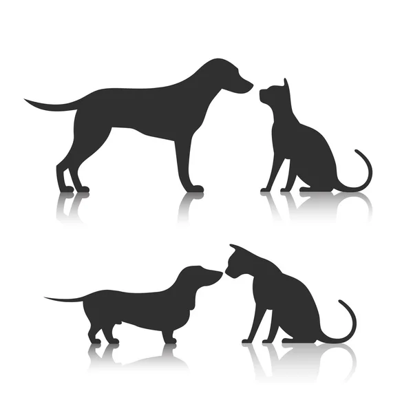 Vrienden huisdier pictogram — Stockvector