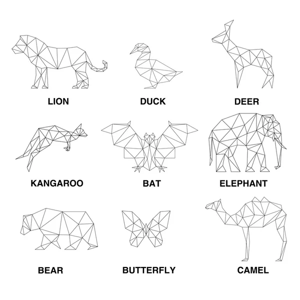 Geometric animals Vector Art Stock Images | Depositphotos
