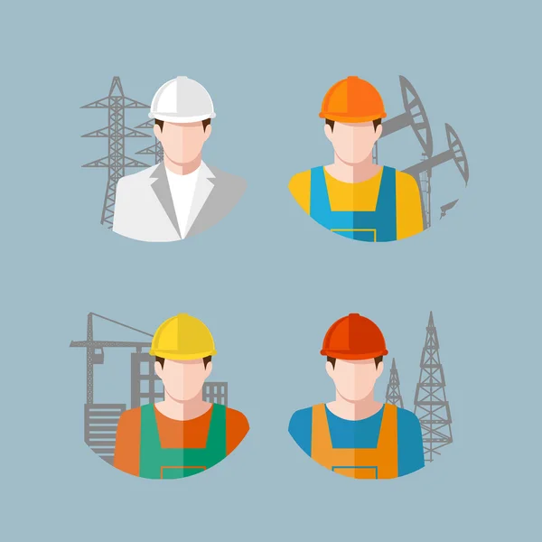 Icon people Industrie — Image vectorielle