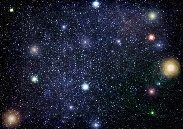 Abstraction space background for design. Mystical light