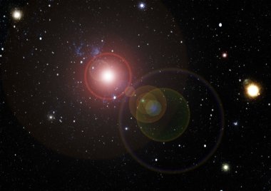 Yıldızlı uzay arka plan dokusu