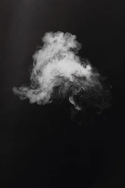 Smoke fragments on a black background — Stock Photo, Image