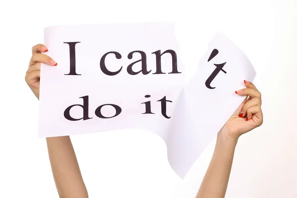I can do it for yourself concept belief, positive attitude and motivation — Stock Photo, Image