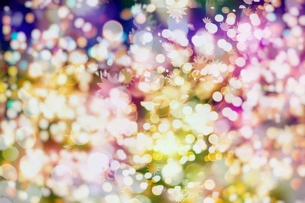 Abstrakt Festlig bakgrund. Glitter vintage lights bakgrund med ljus defocused. Jul och nyår fest bokeh bakgrund med copyspace. — Stockfoto