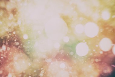 Festival arka plan. Glitter vintage ışıklar arka ışıklı defocused.