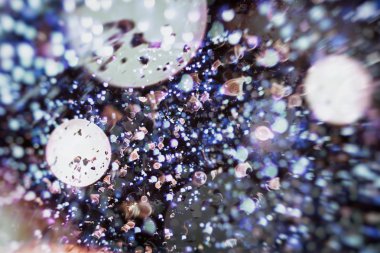 Festival arka plan. Glitter vintage ışıklar arka ışıklı defocused.