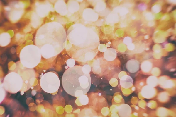 Astratto sfondo festivo. Luci vintage glitter sfondo con luci sfocate . — Foto Stock