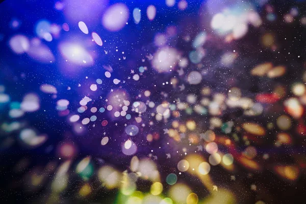 Різдвяні Вогні Gold Holiday New Year Abstract Glitter Defocused Background — стокове фото